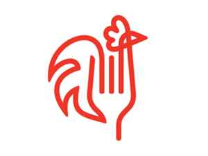 Chicken Restaurant With Chicken Logo